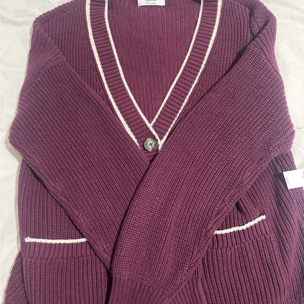 Old Navy Women's Plum Cardigan Sweater